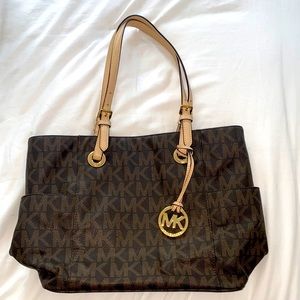 Michael Kors Signature Monogram Tote Bag Carryall